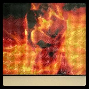 Hand made diamond painting